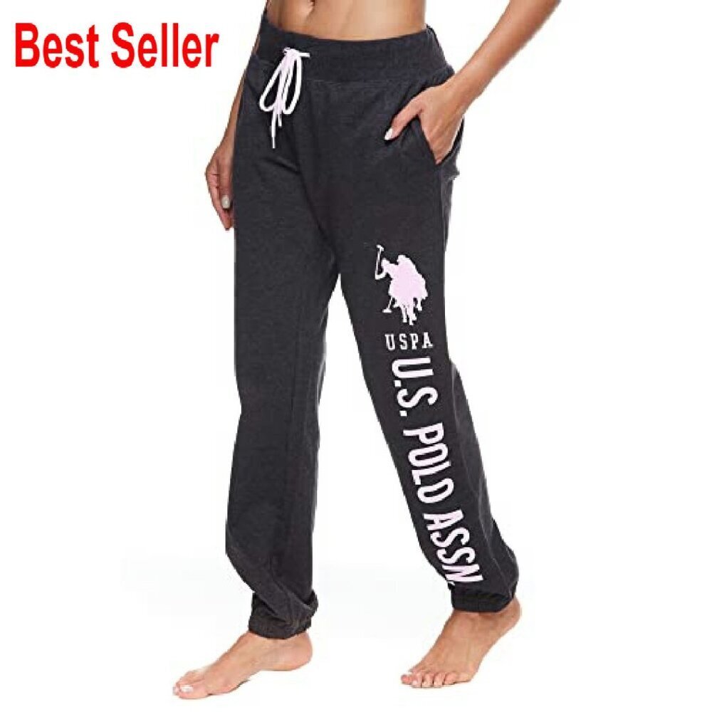 French Terry Joggers Classic Comfort Lounge Pants Mid Rise Slouch Fit
